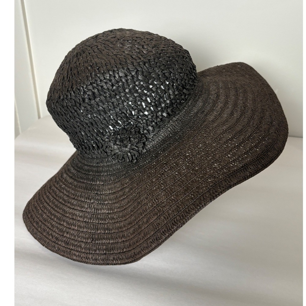 August Hat Co Womens Straw Sun Hat OS Wide Brim Packable Travel Woven Paper